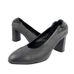 ALBERTO FERMANI  Gray Kidskin Italian‎ Leather Pumps